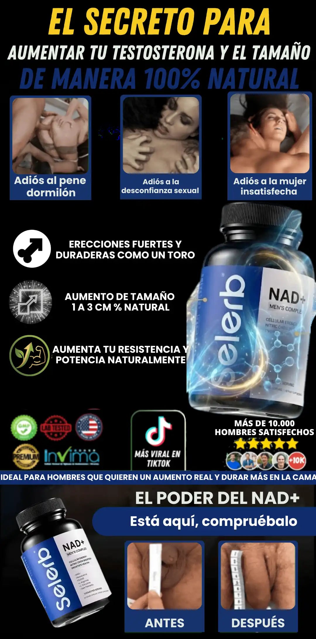 SELERB NAD+ MEN'S COMPLEX — Vuelve a sentirte imparable, dentro y fuera de la cama.